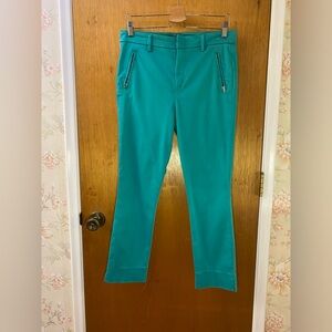 Anthropologie Green Level 99 Crop Capri Style Pants